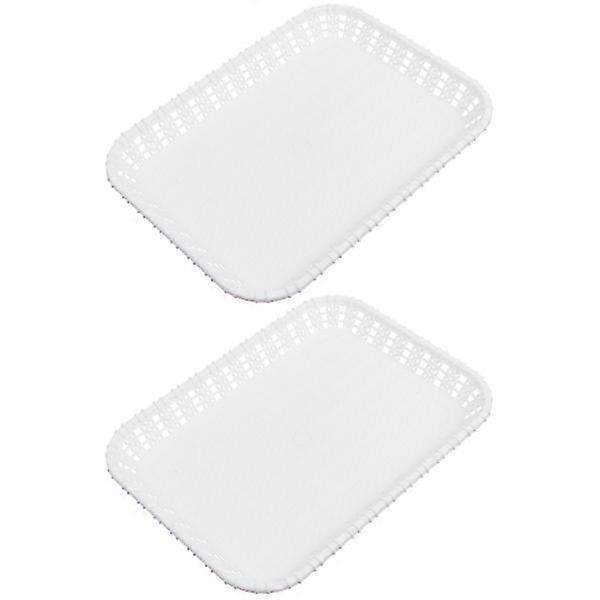 2 Pcs Rectangular Bread Tray Durable Food Tray Simple Cake Tray Snack Plate