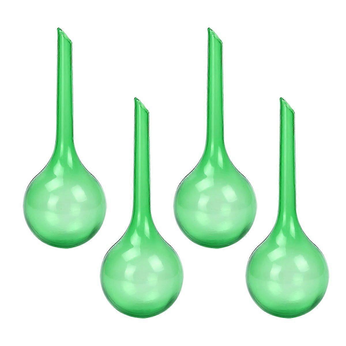 Pack of 4 House Plants PVC Watering Globes Spikes Aqua Stakes Automatic Self Watering System Dia. 8cm, Height 26cm