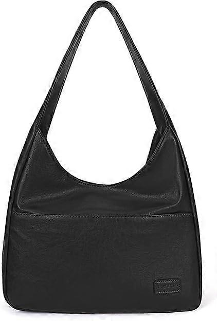 Keinonahkainen laukku olkalaukku naisille, iso nahkainen kangaskassi käsilaukku Hobo käsilaukku työ laukku kukkaro naisten kangaskassi käsilaukut työhön