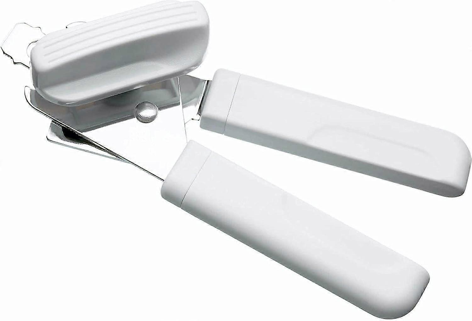 Multi Function Can Opener with Built in Bottle Cap Remover, 18cm (7.1"), White/Silver