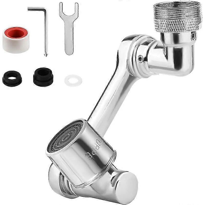 1080 graders svingbar kranforlengelse, fleksibel svingbar kran luftfilterkran for kjøkkenvask bad ansiktsvask (single mode)