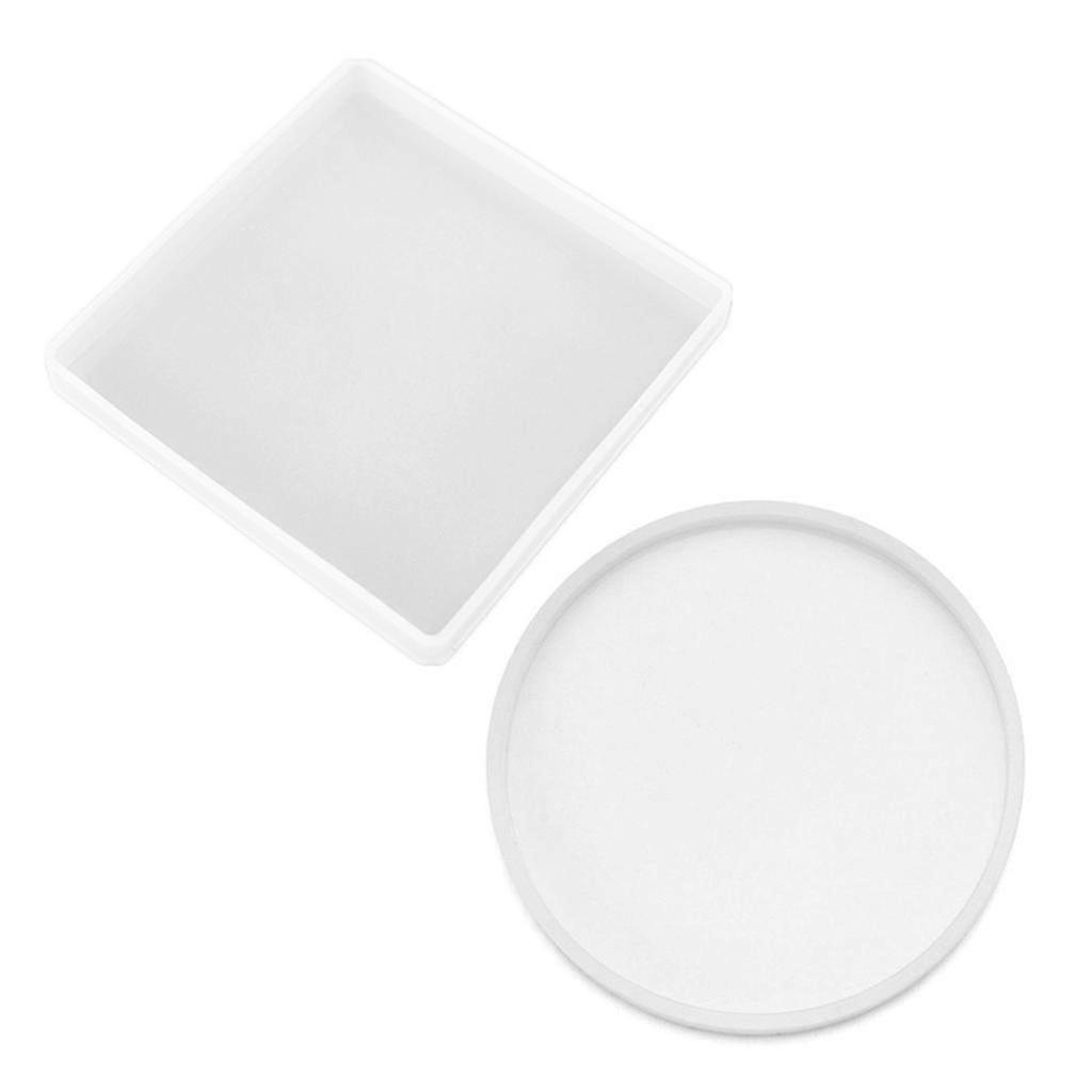 Crystal Agate Coaster Mold Diy Craft Cups Mats Mold Mug Pad Resin Casting Mold