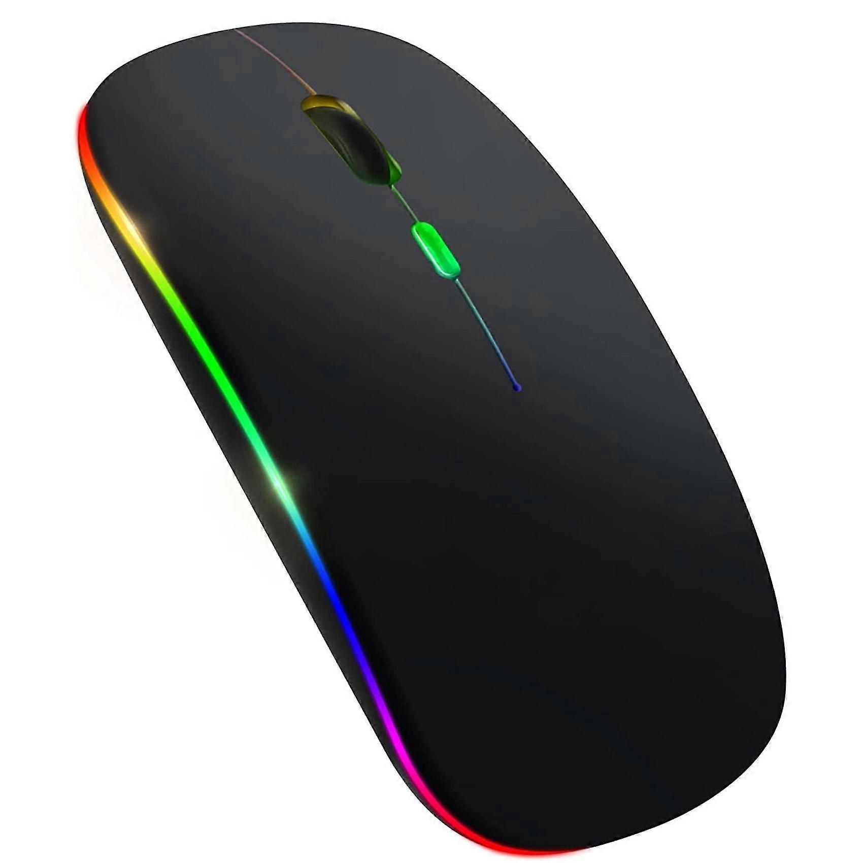 Wireless Mouse Bluetooth 5.1 Rechargeable LED Silent Mouse USB Optical Ergonomic Gaming 2.4G Wirele
