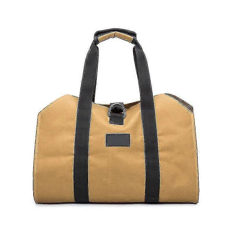 Canvas Fireplace Log Bag, grande capacité Canvas Log Bag Résistant à l’eau Toile Log Carrier Bag Canvas