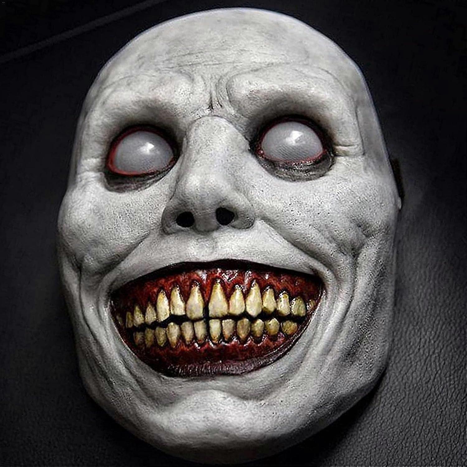 Vampire Face Cover - Latex Scary Monster Headware - Comfortable And Breathable - Halloween Costume - Evil Party Props For Adults