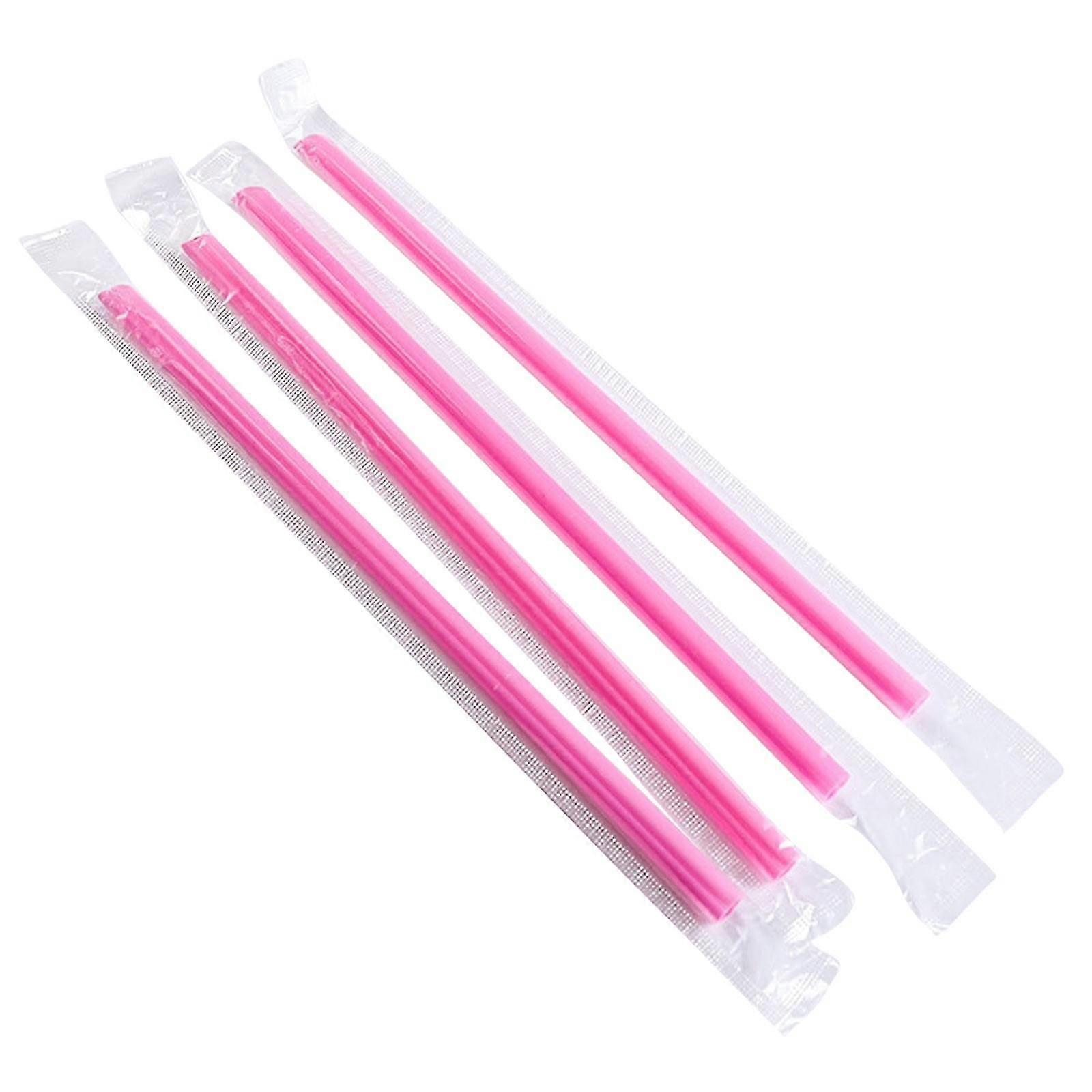 heart-shaped straws disposable drinking straws  individually packaged straws