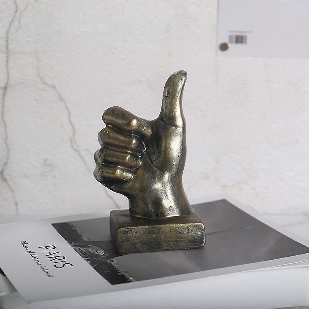 Hand Gesture Desk Statues Polyresin Finger Sculpture Decor Middle Finger Statue Personality Middle Finger Decor Hand Statue
