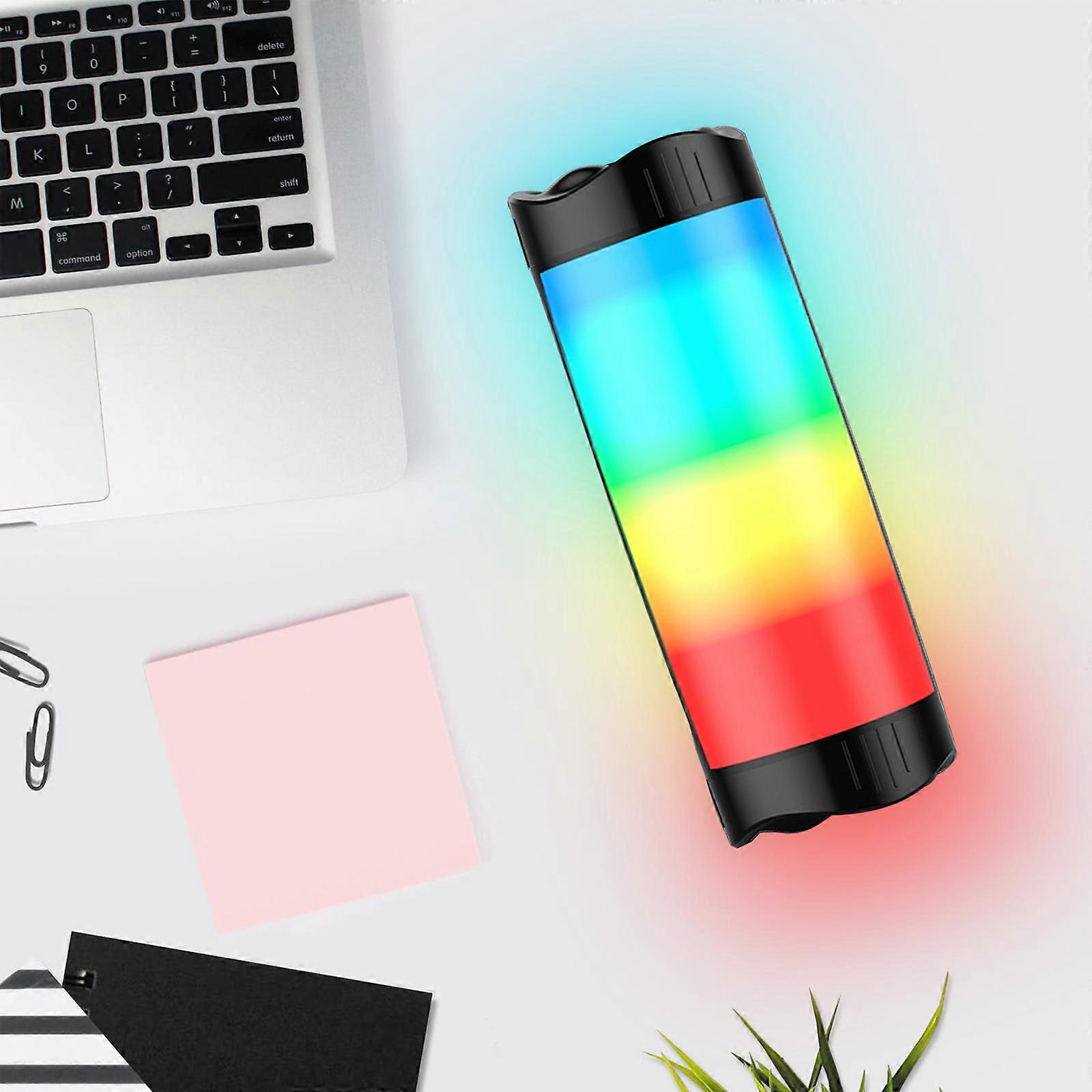 Portable Speaker With Colored Bluetooth Speaker Bluetooth 5.0 Also TFCard, AUX Cable, USB Flash Drive