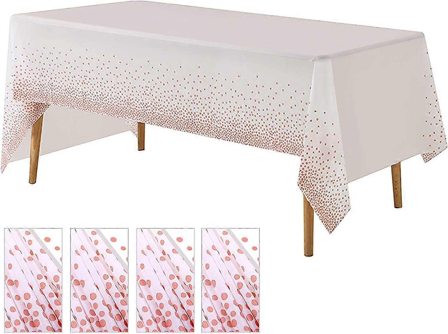 Party Polka Dot Tablecloth Rectangular Tablecloth for Wedding Birthday