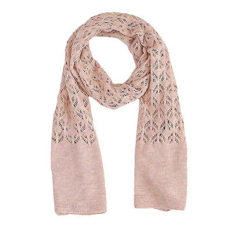 Casual scarf för kvinnor stickad imitation ull höst vinter solid färg