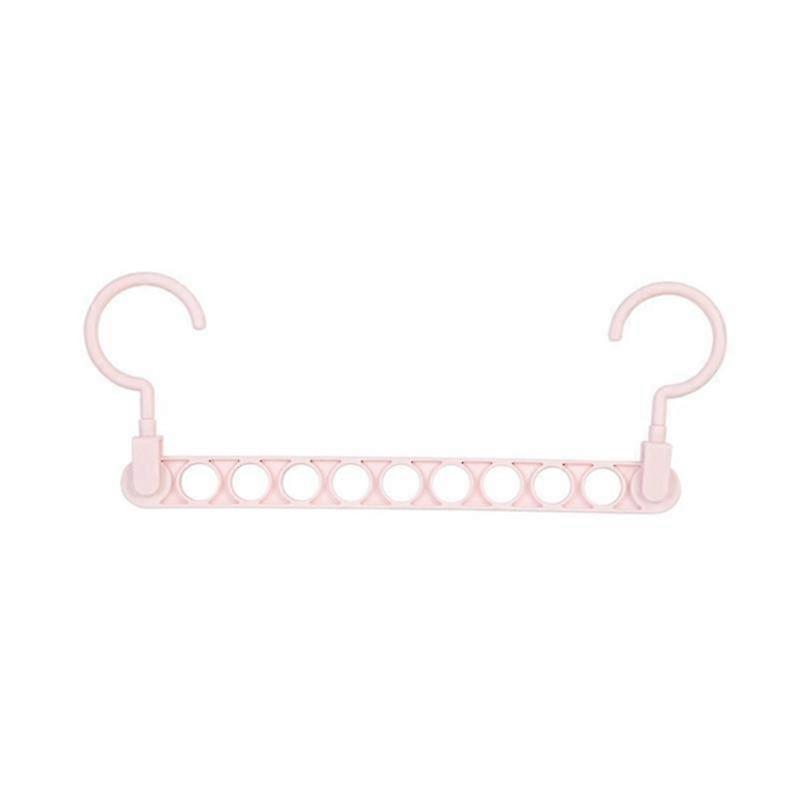 9 Hole Support Clothes Hanger Clothes Drying Rack Multifunction Plastic Storage