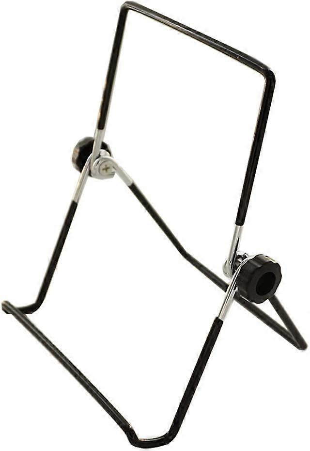2 Pack Adjustable Iron Display Easel Foldable Tablet Stand, Display Frames, Photos, Recipes, iPad, Art Collection, Black