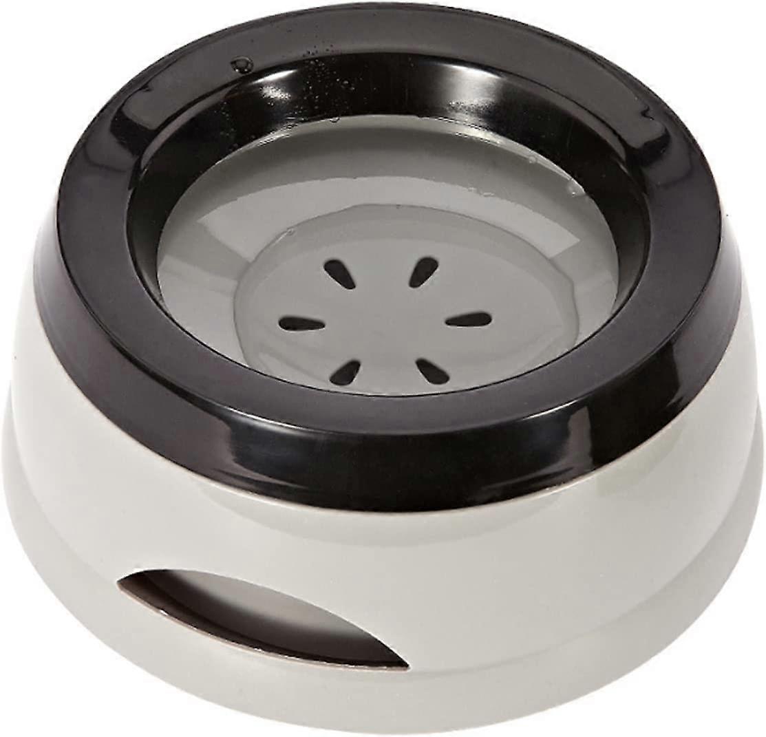 Floating Pet Bowl, Anti-Overflow, Choke-Proof, Spill-Proof, for Dog, Cat, Puppy (Gray)
