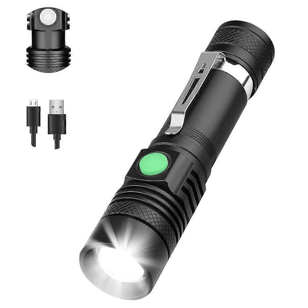 Ultra Bright LED Flashlight Waterproof Torch USB Charging