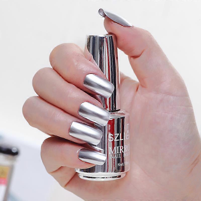 12 Color 1PC Metal Color Mirror Nail Polish Chrome Pigment Dust Laser Cushion Mirror Glitters Decor Tool Gold Silver Holographics Nails Art Accessor