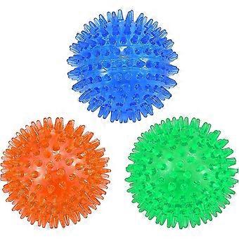 3 Pack Dog Squeak Balls, Dog Chew Ball, Floating Pool Toy, Puppy Throwing Toy, Boredom Chew Toy