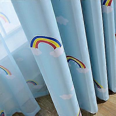 Regnbåge barn pojkar och flickor sovrum den mörkläggning gardin duk