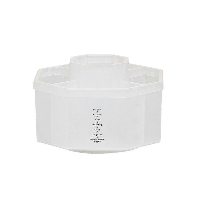 Storage Pen Holder - Color: Frosted Transparent Rotary - Keep Your Desk Neat and Tidy