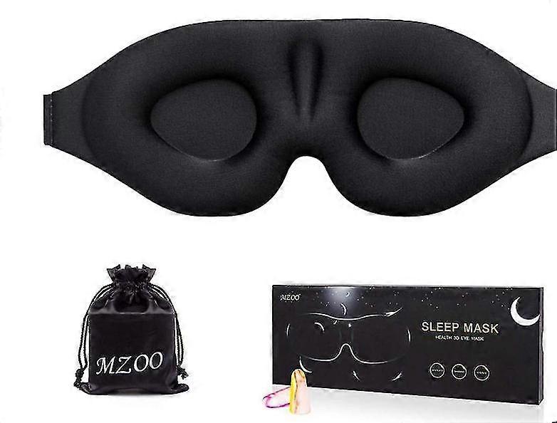 Erkekler Kadınlar için Uyku Göz Maskesi, 3D Konturlu Fincan Uyku Maskesi ve Göz Bağı