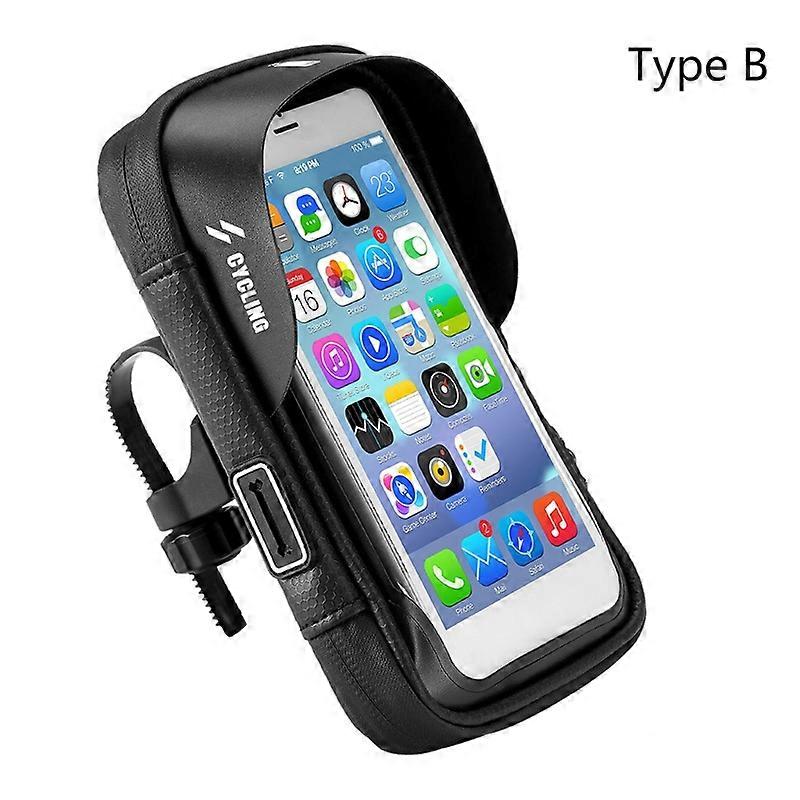 360 Rotation Bicycle Front Frame Storage Bag Touchscreen MTB Bike Phone Mount