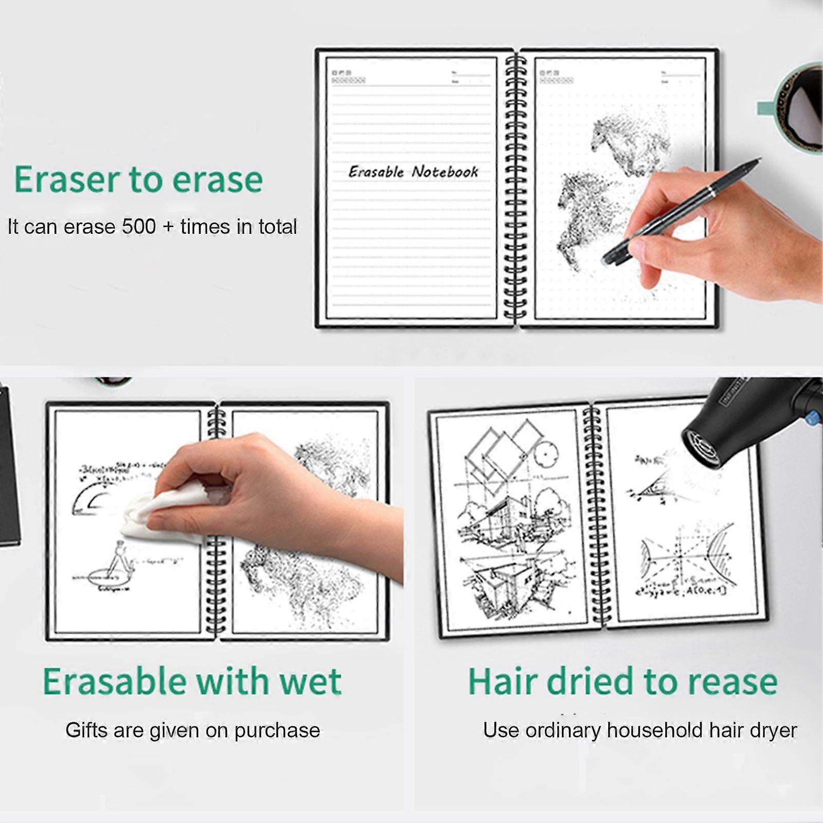 Smart Notebook for Rewritable Writing and Drawing Handwriting