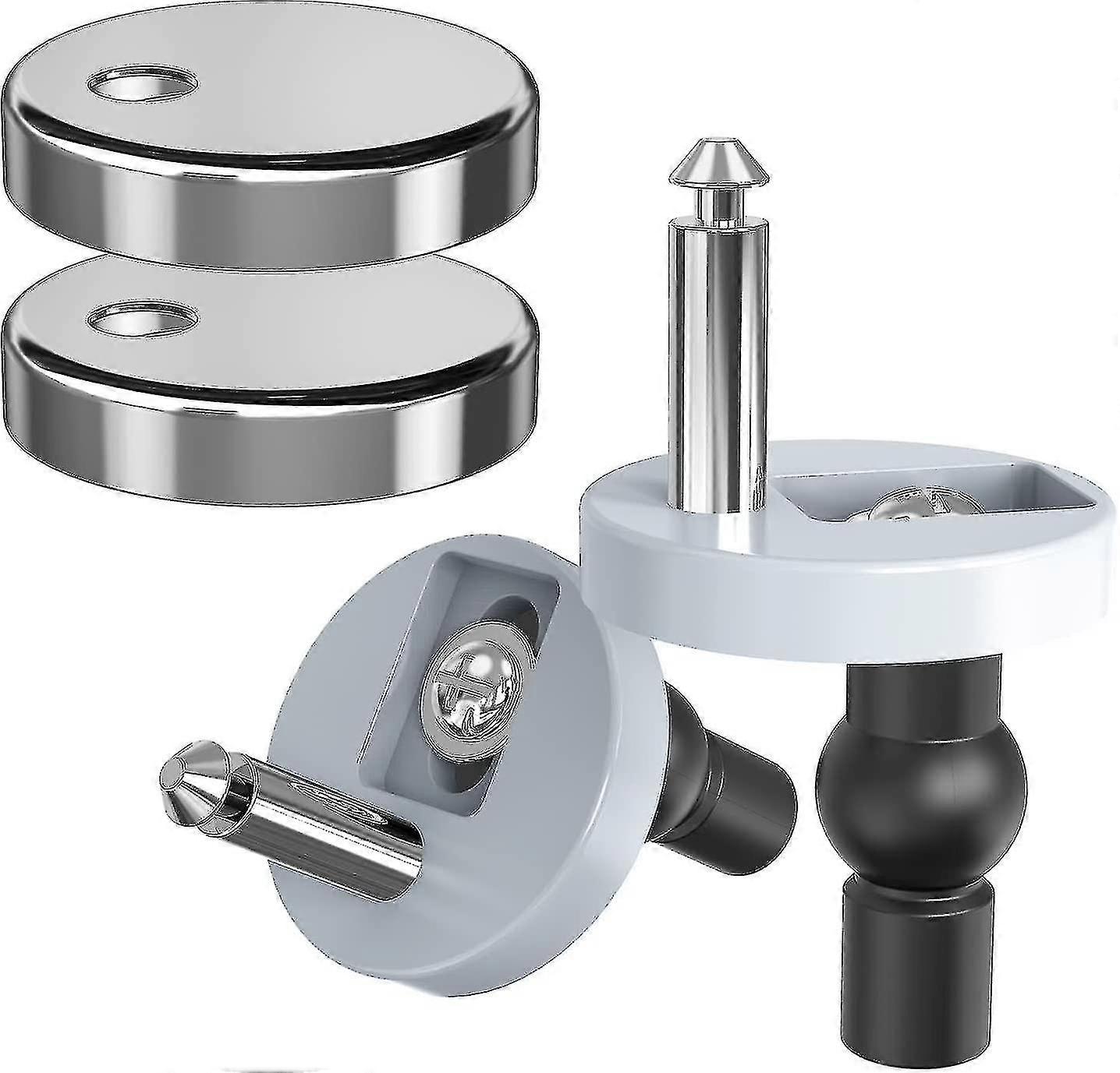 Schnellverschluss WC Sitzbefestigungen, Schnellspanner WC Sitzscharniere Top Armaturen Universal WC Sitzscharnier Armaturen für WC Blind Holes 2 Pac