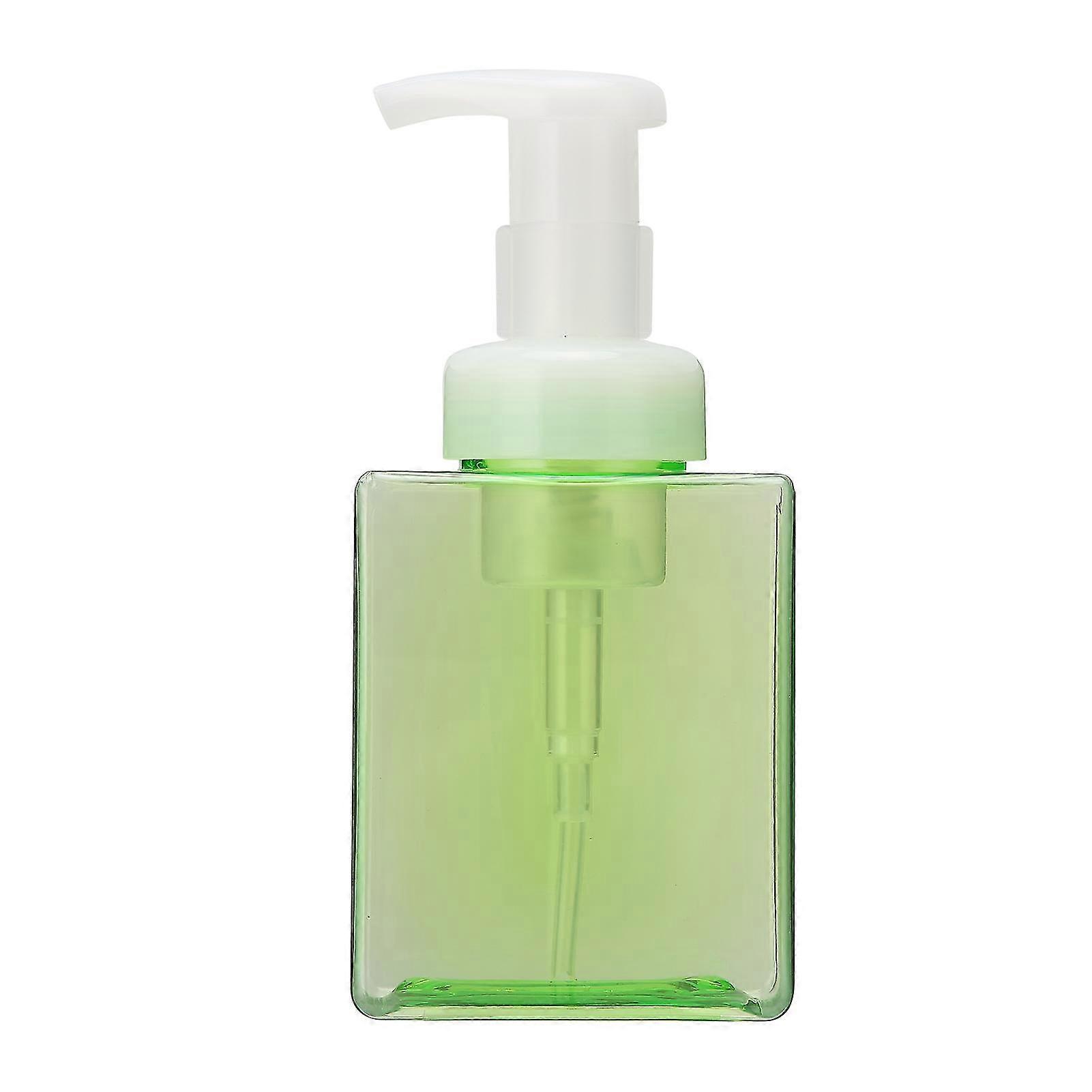250ml Fluorescent Green Plastic Foaming Soap Storage Bottle - Refillable Dispenser Container
