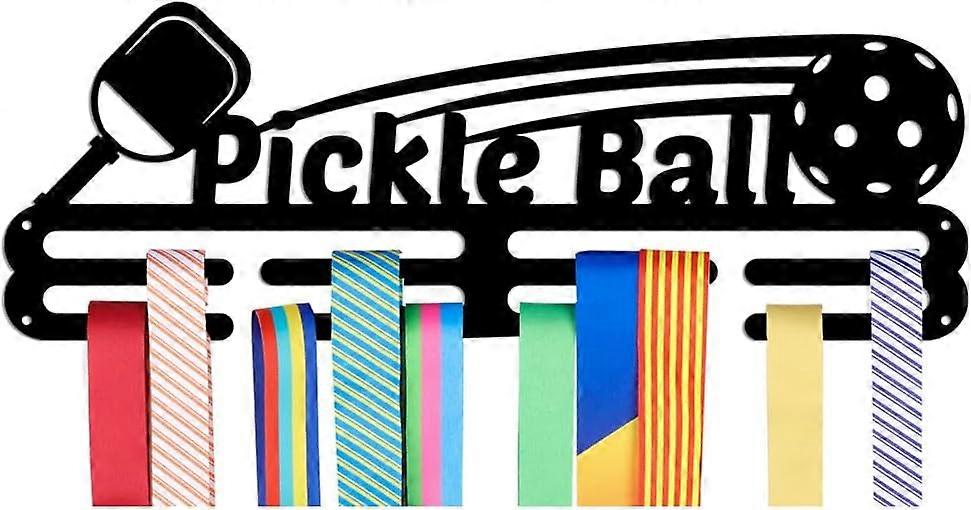 Pickleball Medal Holder Medal Hanger Display for Wall with 16inch Lrace Medal Display Upgraded with Simple Design for Pickleball gymanstics Race Swim