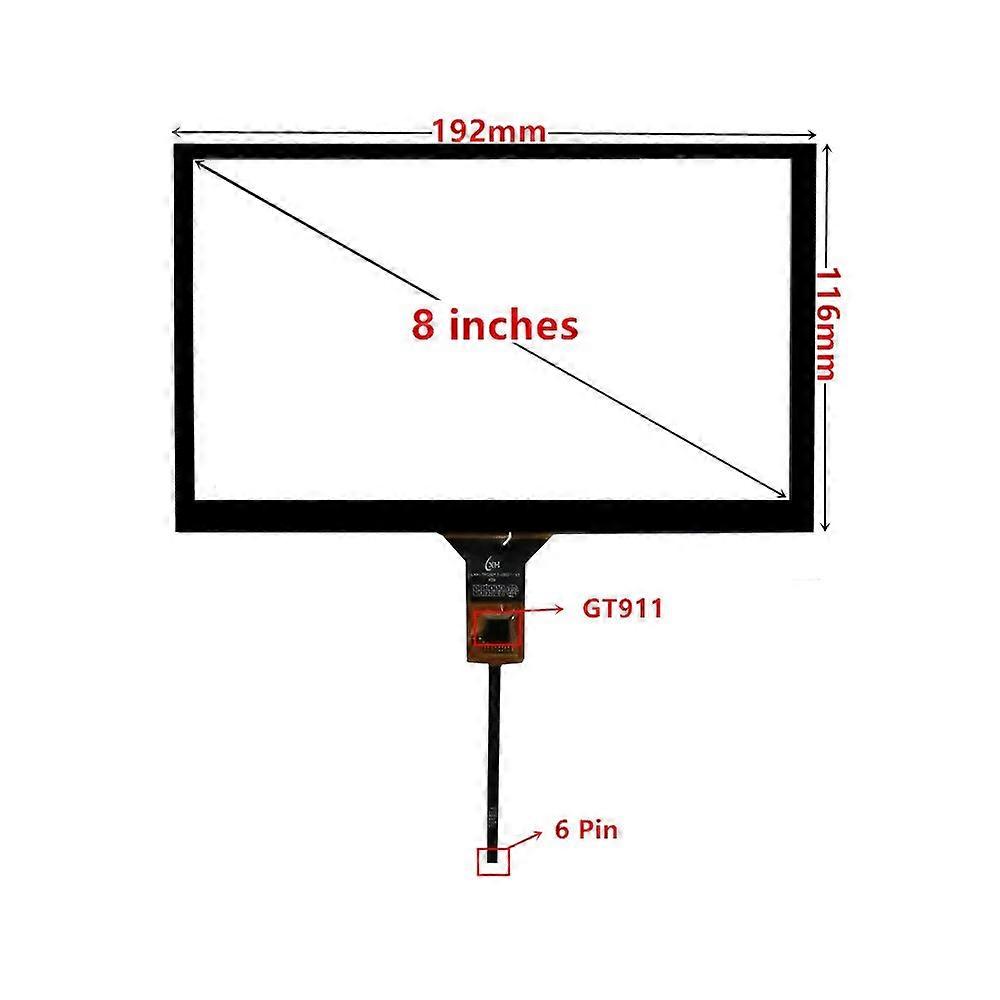 3.5 4.3 5 6.5 7 8 9 polegadas digitalizador touchscreen capacitivo universal para navegação de carro multimídia touch panel de vidro