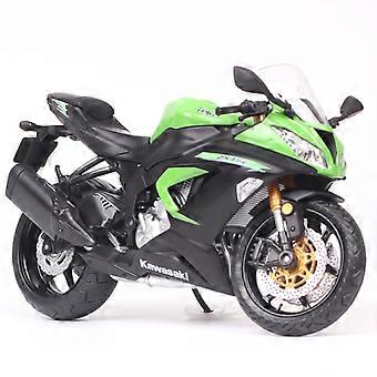 Yeşil 1:12 Ölçekli Automaxx Kawasaki Ninja ZX6R ZX-6R 636 Spor