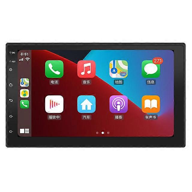 Autoradio 2 Din Android Carplay AndroidAuto Bluetooth Mains libres AM FM RDS GPS Navigation Wifi USB Lecteur multimédia Unité principale A2