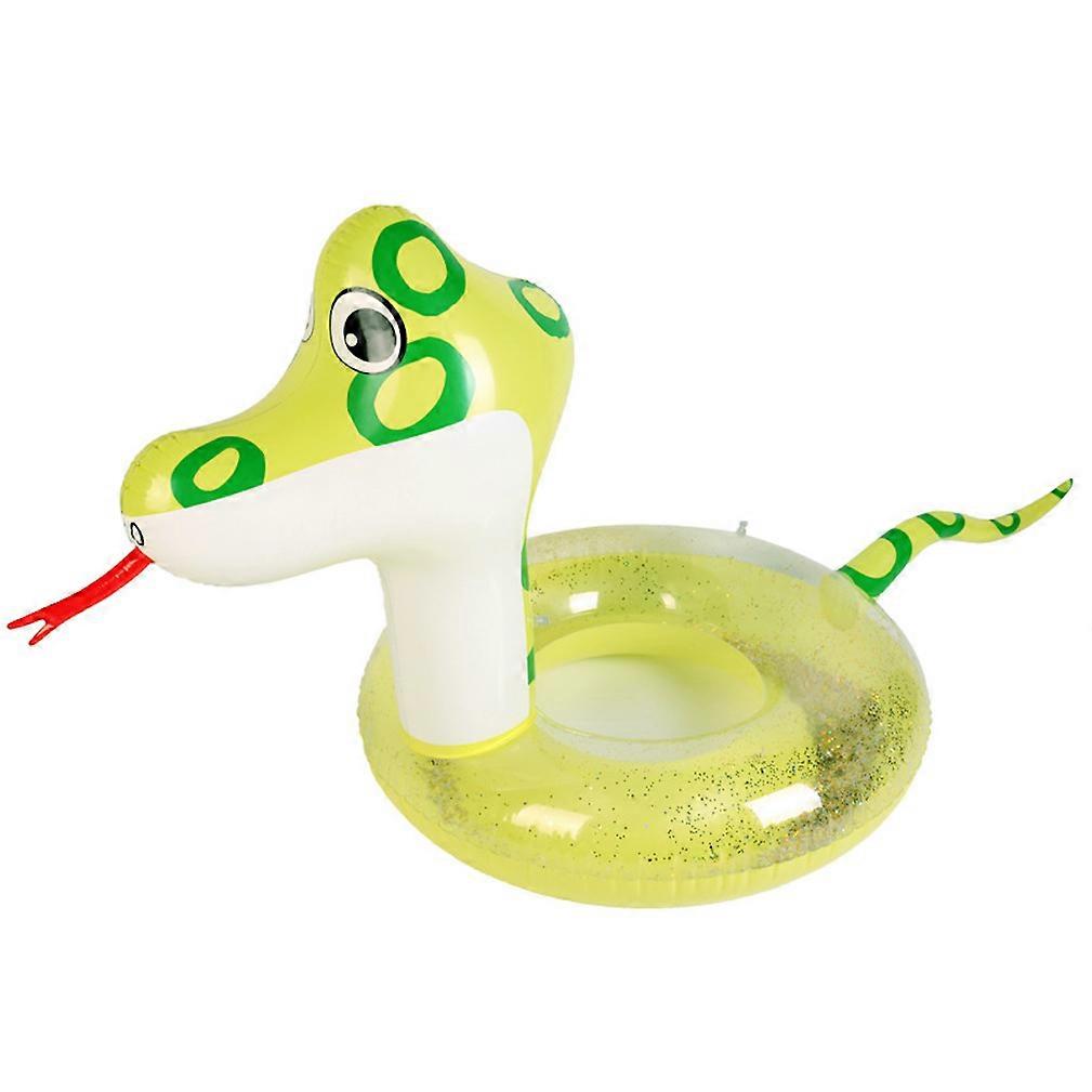 Snake Sequin Pool Float Inflatable Transparent Swimming Ring for Adults