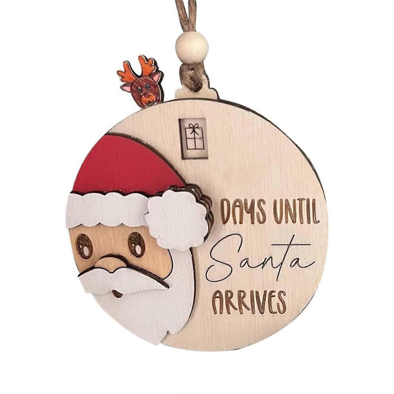 Countdown to Christmas Sliding Ornament to Make It Turn and Count Down Xmas Deco