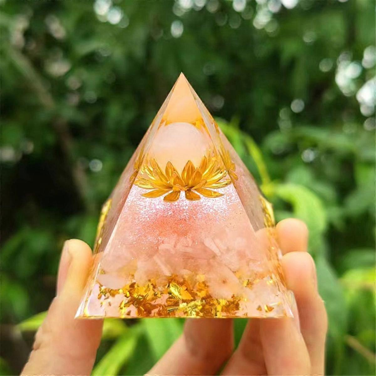 H Pyramid Ornaments CrystalEnergy Generator Orgone Pyramid for E-Energy Protection Healing Meditation Crystal Chakra