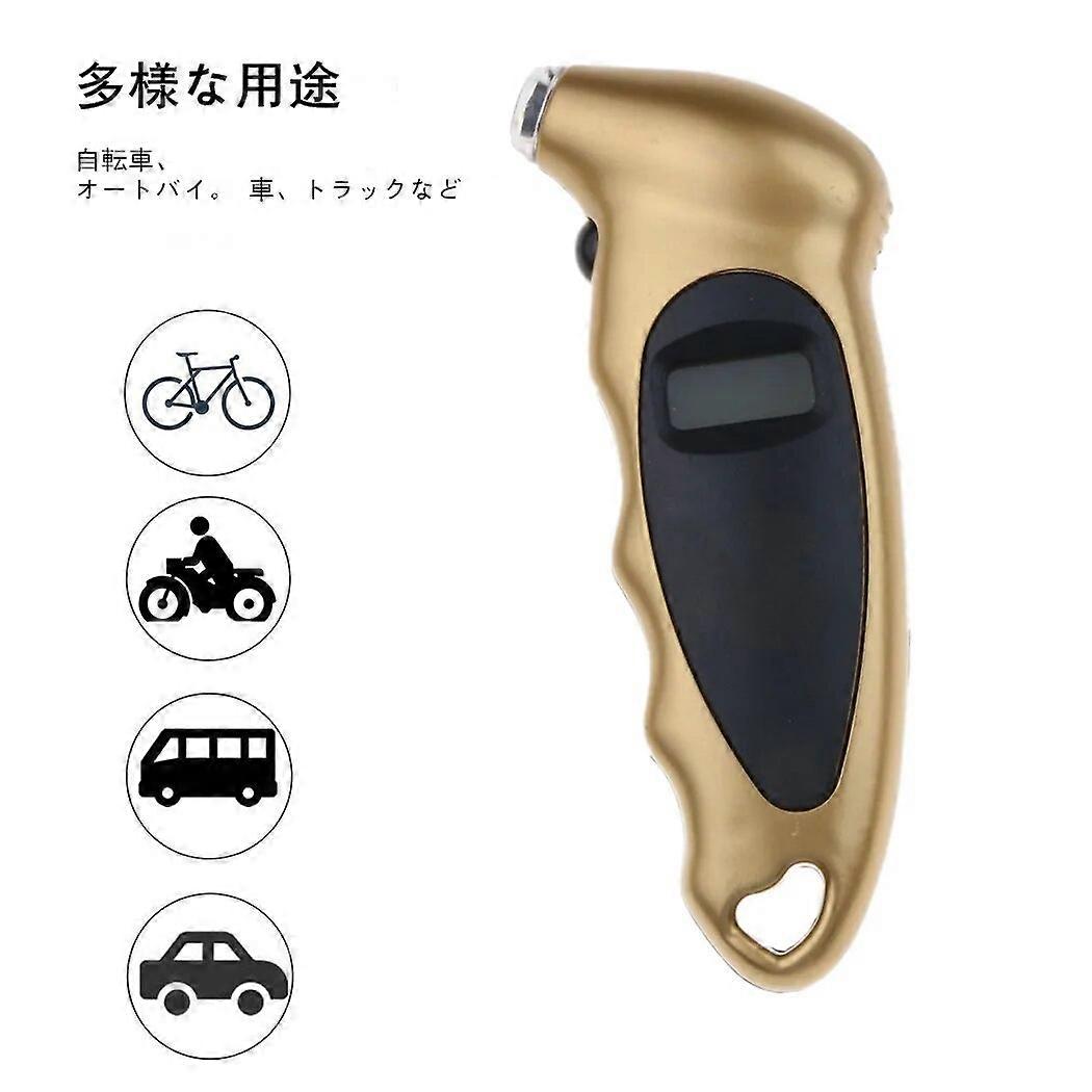Portable Car Mini Digital Tire Gauge Mini Motorcycle Bike Tire Diagnostic Tool LCD Display Tire Pressure Tool Gauge PSI Kpa