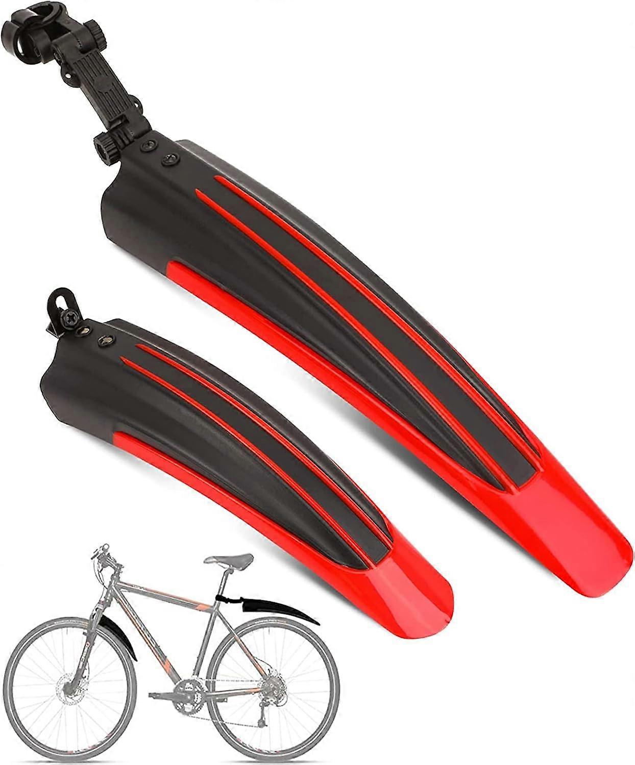 Bike Fenders Front and Rear Adjustable Easy to Install Fit for 20"/22"/24"/26"/701cc MTB BMX Mountain Road Bicycle