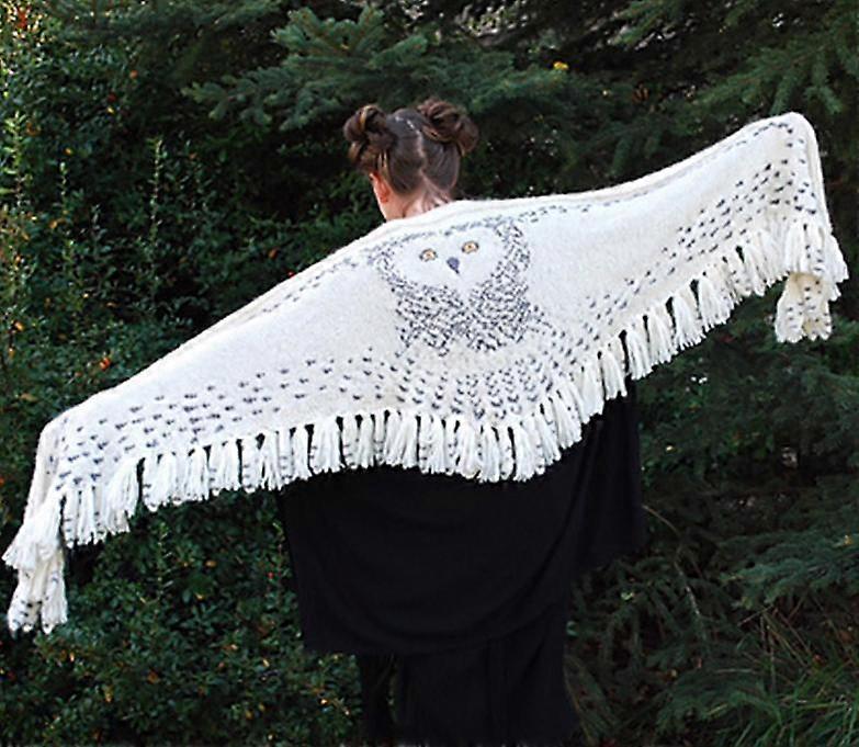 女性ニットタッセルスカーフ鳥編みパターンショールスカーフ