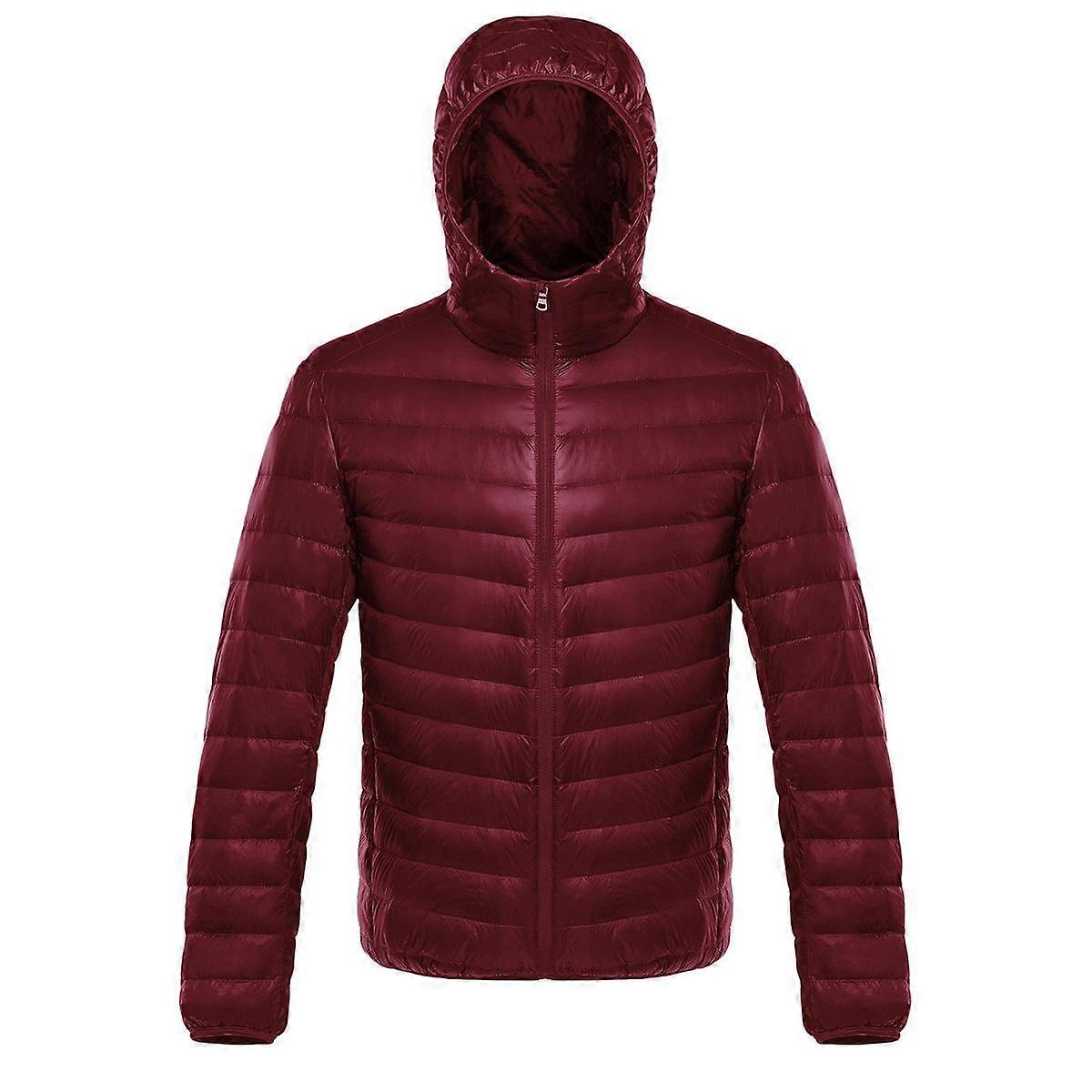 Men's Waterproof Hooded Lightweight Down Jacket