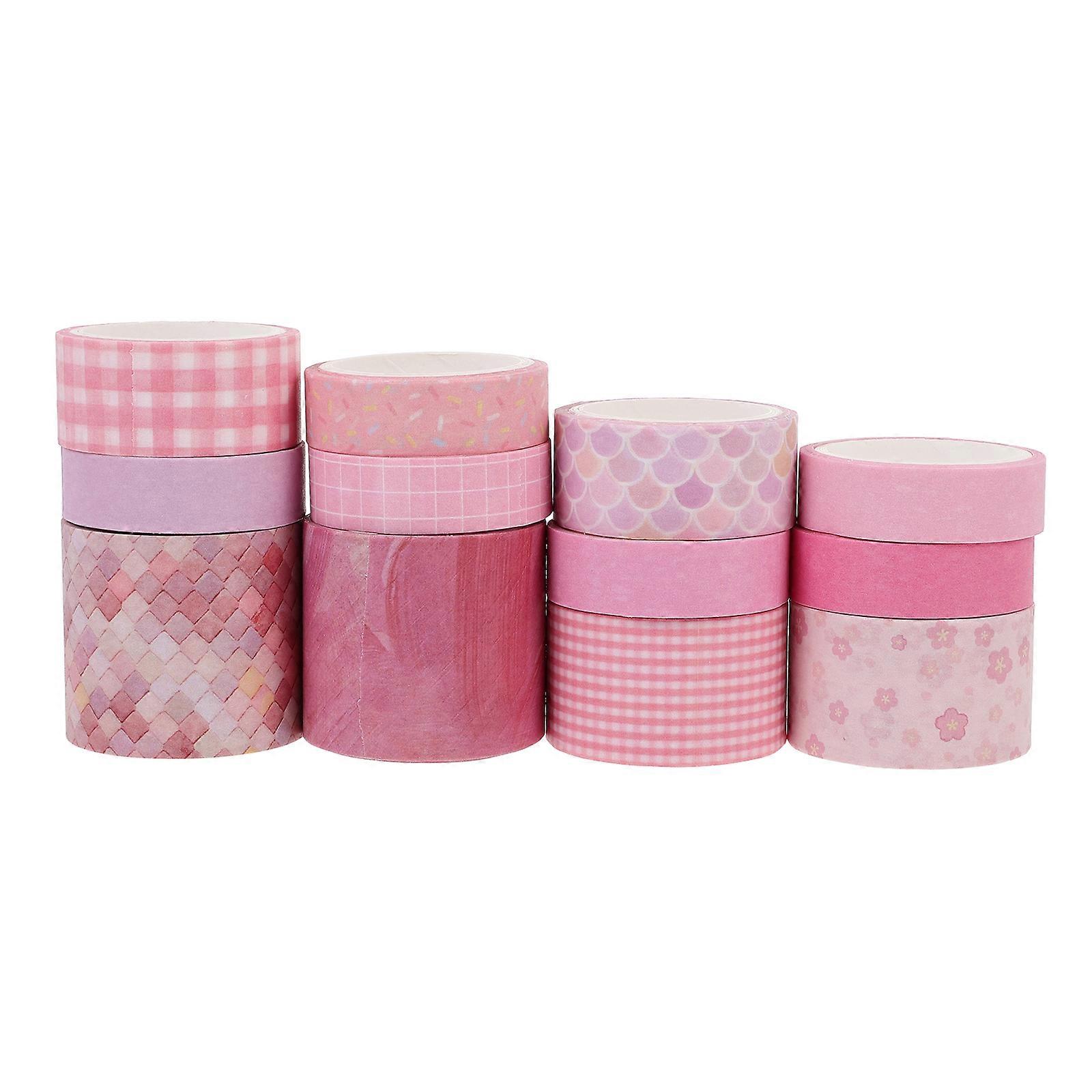 12 Rolls Colorful Notebook Tapes DIY Scrapbook Tape Scrapbook Supplies DIY Adhesive Decals