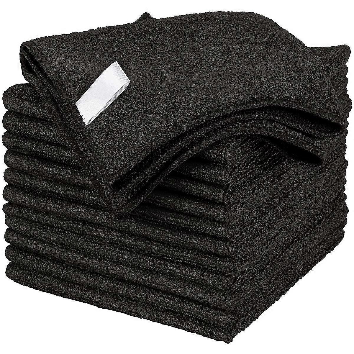 10pcs Premium Microfiber Cleaning Cloth, 30 X 30 Cm