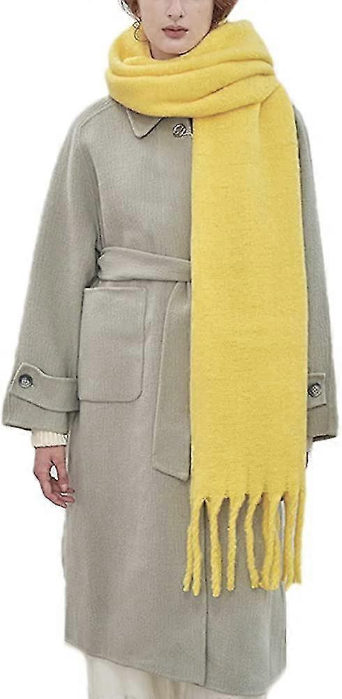 Large Chunky Scarf Colorful Cashmere Feel Oversized Scarves Blanket Soft Big Wool Shawl Thick Winter Warm Women