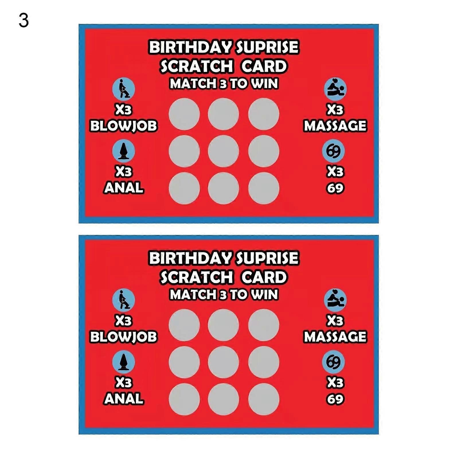 2 Sheets Sex Scratch Card Clear Pattern Surprising Paper Inspirational Body Language Sexy Position Card for Couple JIKAIX