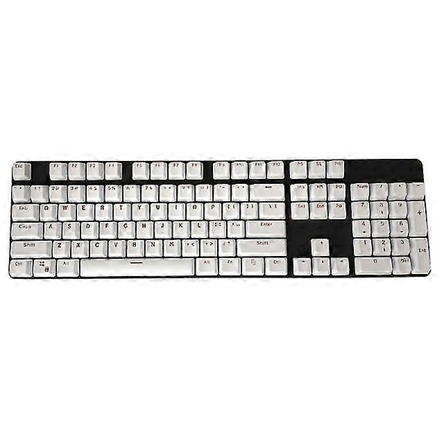Universal Ergonomic Backlit Keycaps 104 Pbt White Key Caps For English Cherry Mx Mechanical Keyboard Replacement
