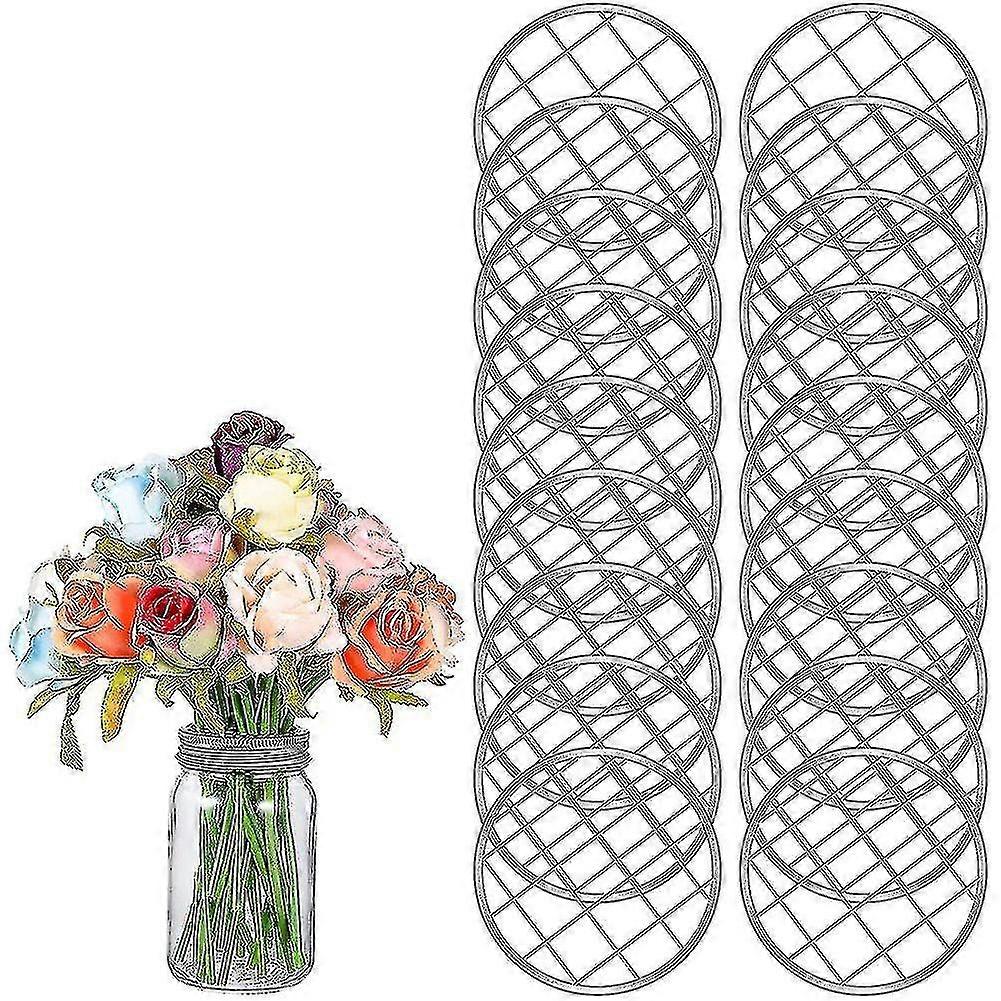 Metal Flower Frog Insert Flower Lid Insert With Square Grids B