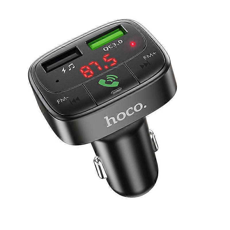 Hoco E59 Bluetooth FM Transmitter for iOS and Android Devices Black