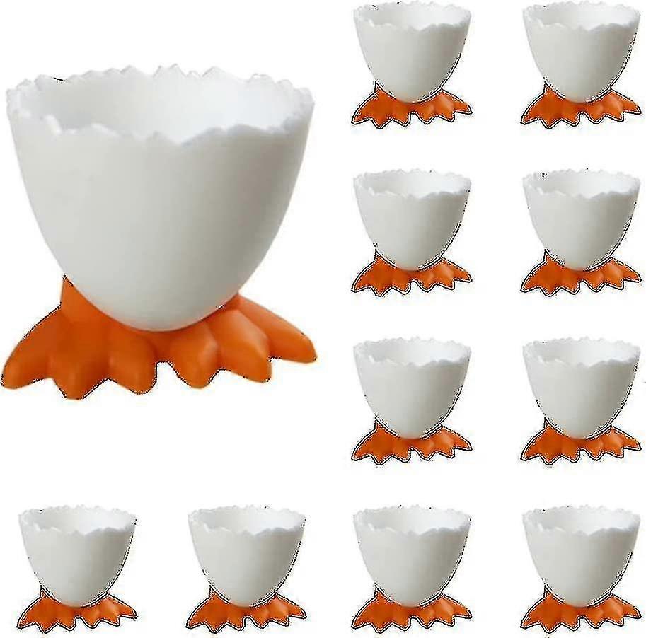 20 Pcs Egg Cups Cartoon Egg Holders Soft Hard Boiled Egg Cups For Breakfast
