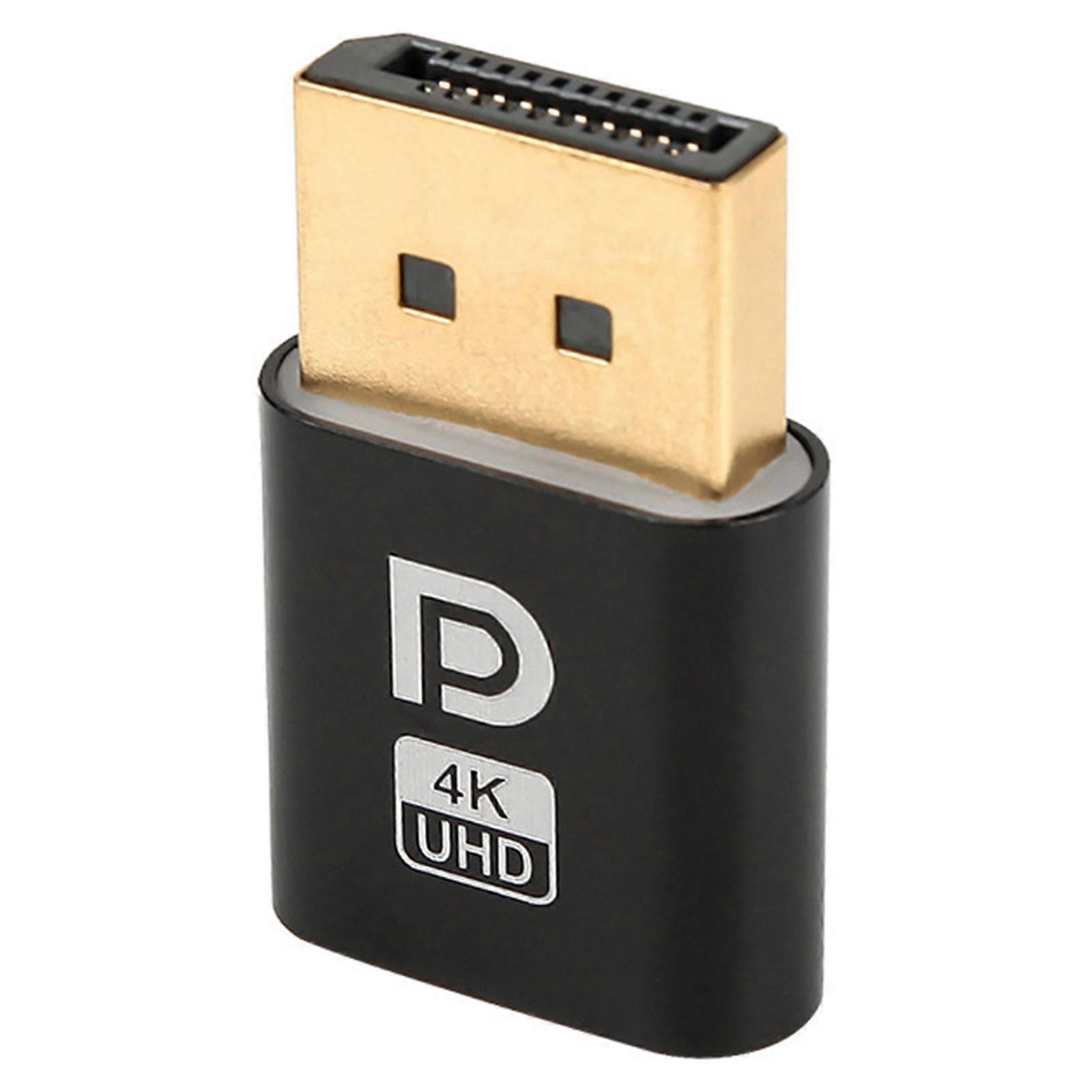 Virtual Display Adapter HDMI-compatible DP Display Port Dummy Plug Connector