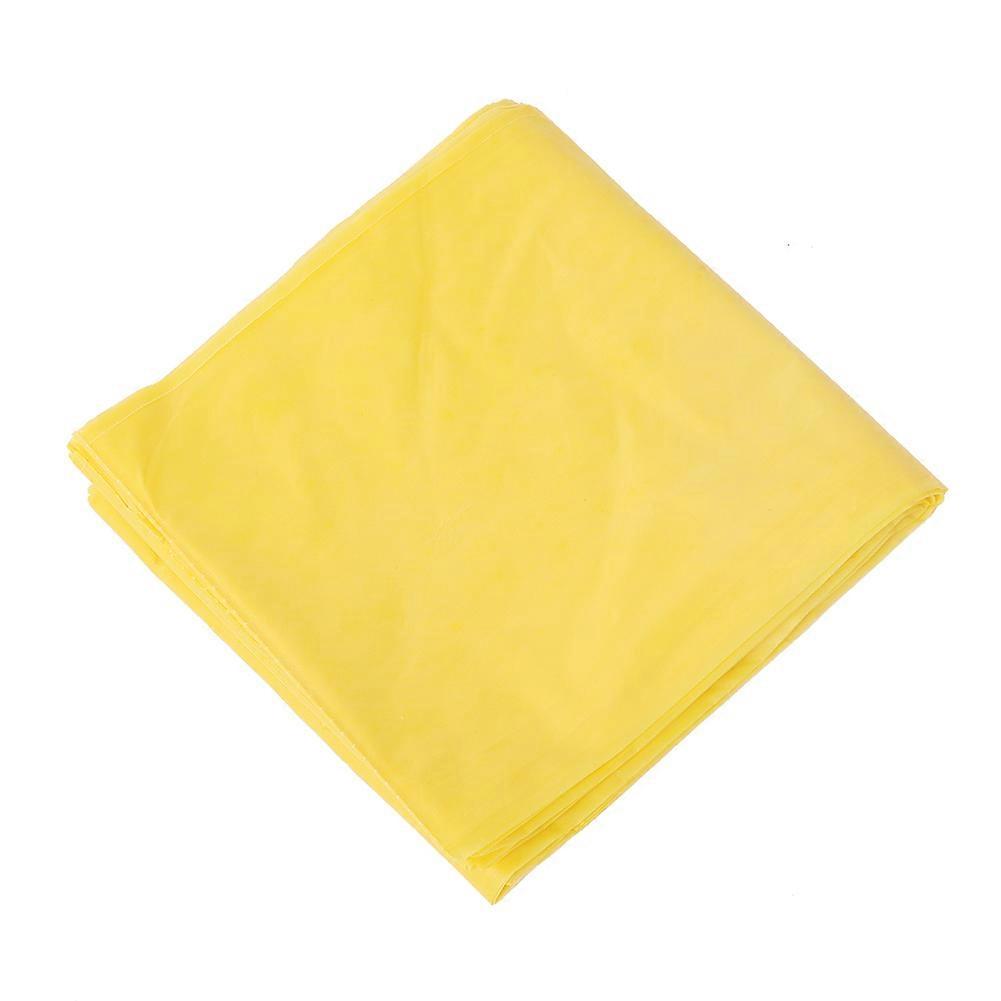 Multi-Color Disposable Party Tablecloth PE Plastic Birthday Solid Color Tablecloth(Yellow)