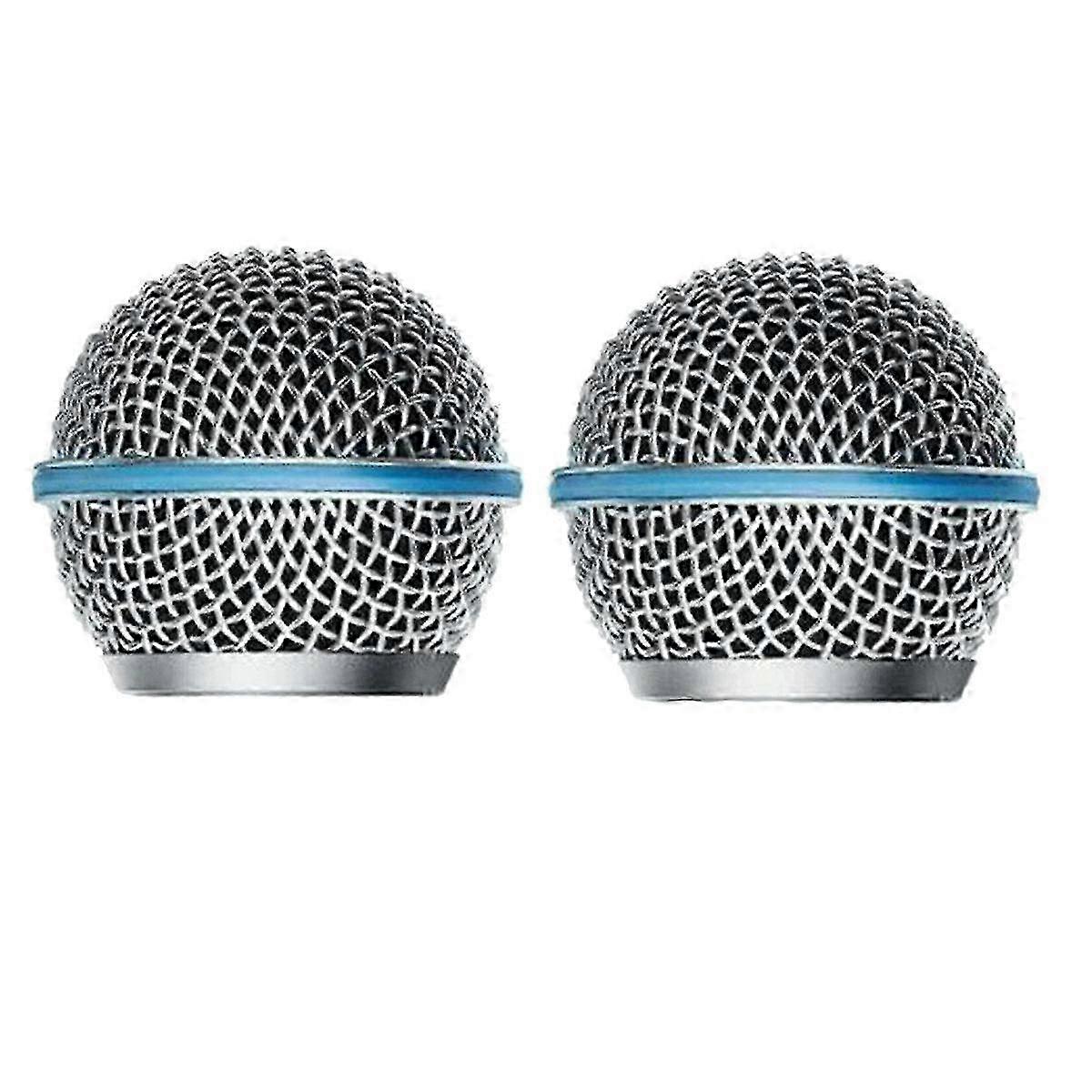 2pcs Microphone Grill Replacement for Beta58A SM58 PGX24 SLX24