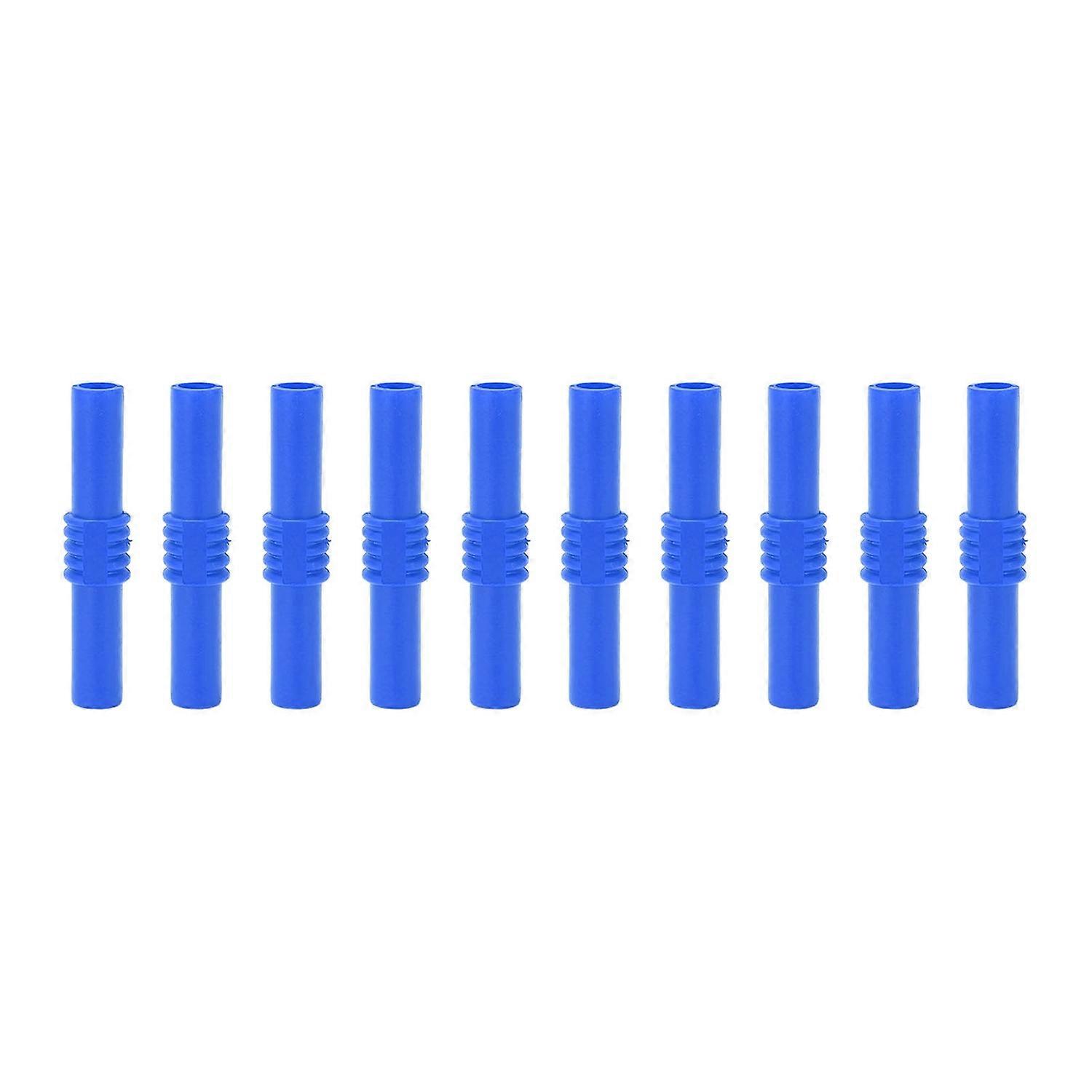 10pcs 4mm Insulated Banana Coupler Female to Female Extension Banana Plug Connector for Electronics